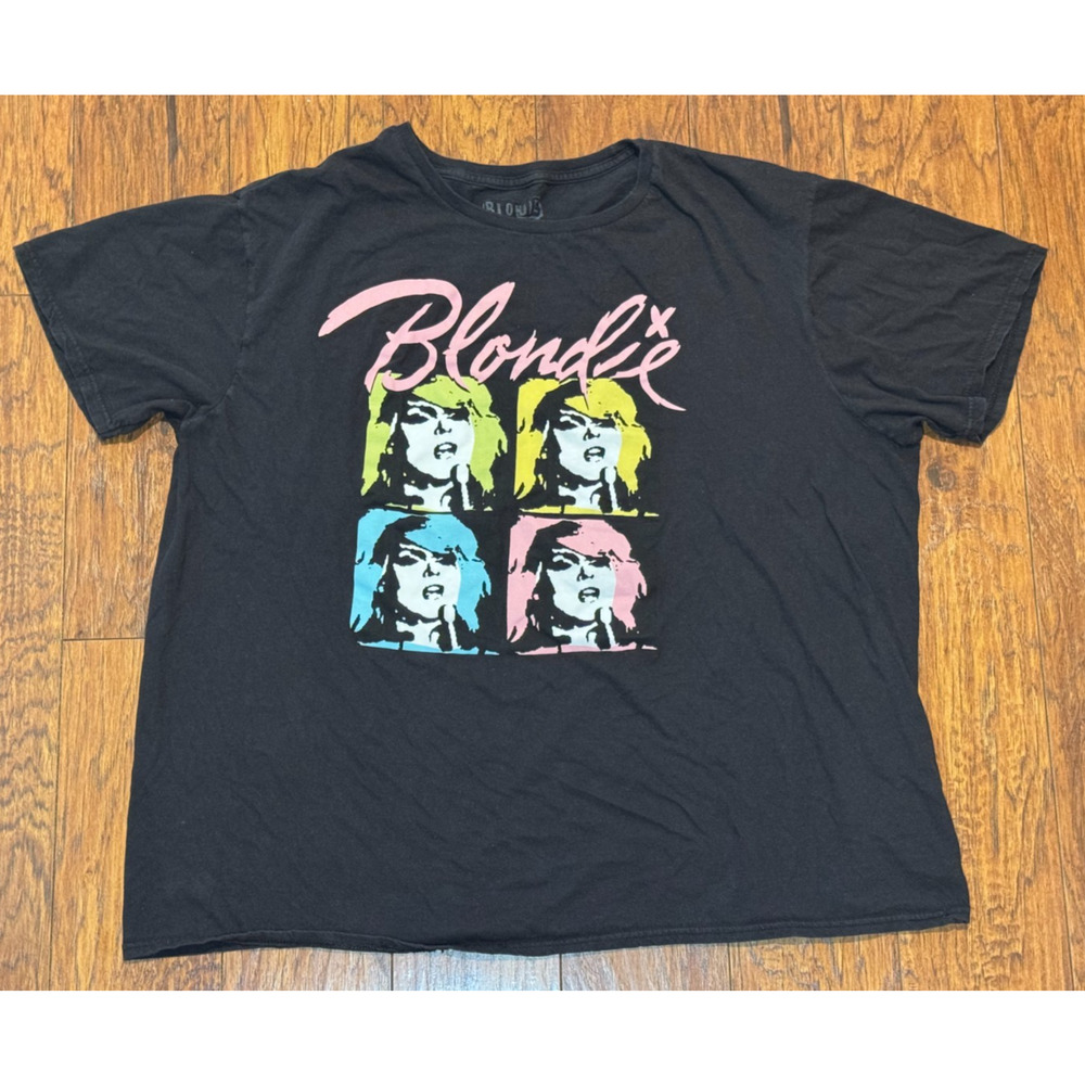 Blondie Short Sleeve Cotton T-Shirt Black - 2X